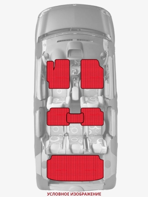 ЭВА коврики «Queen Lux» комплект для Ford Edge (1G)